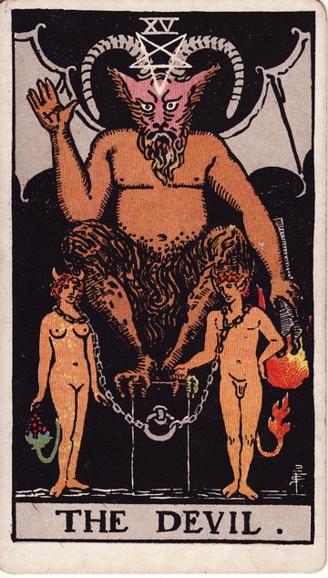 悪魔（The Devil）のカード図像