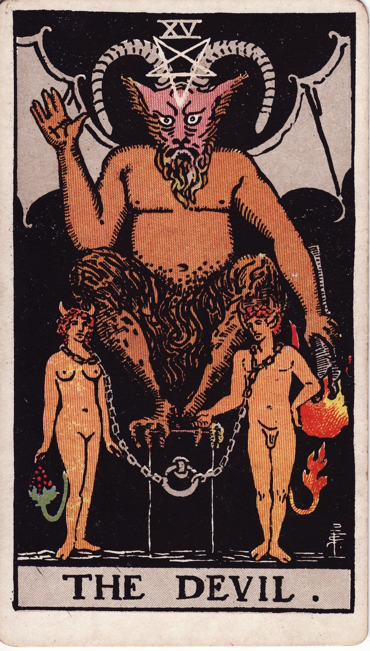 悪魔（The Devil）のカード図像