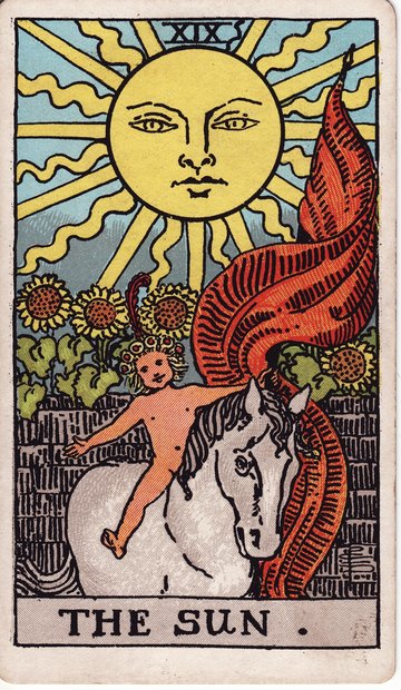 太陽（The Sun）のカード図像