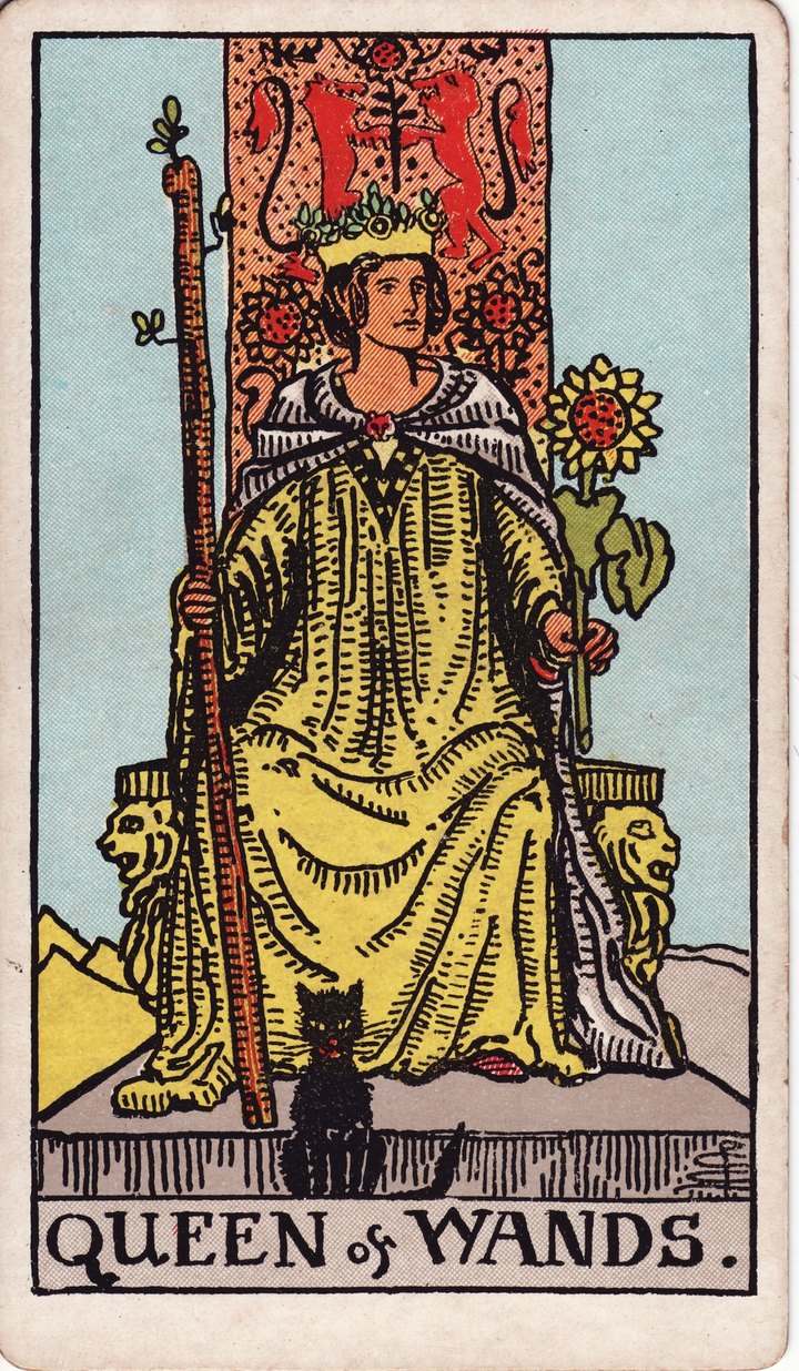 ワンドのクイーン（Queen of Wands）のカード図像